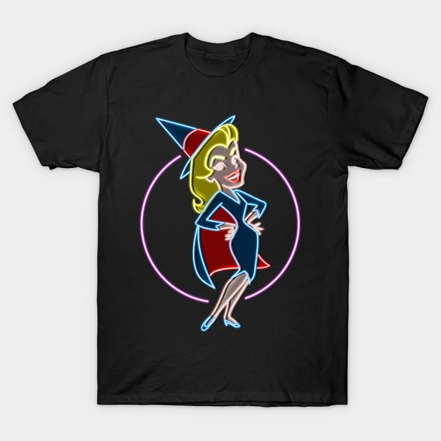 Bewitched neon T-Shirt by AlanSchell76